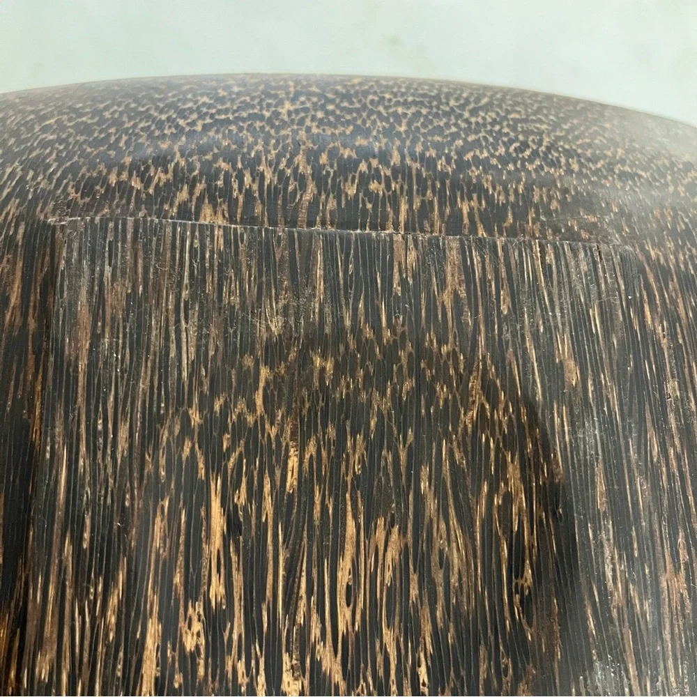 Balinese zebrawood decorative bowl